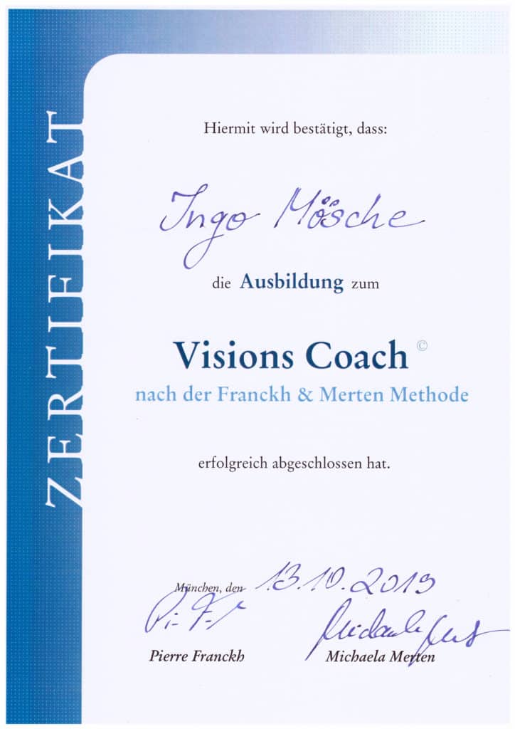 Visions Coach Ingo Mösche